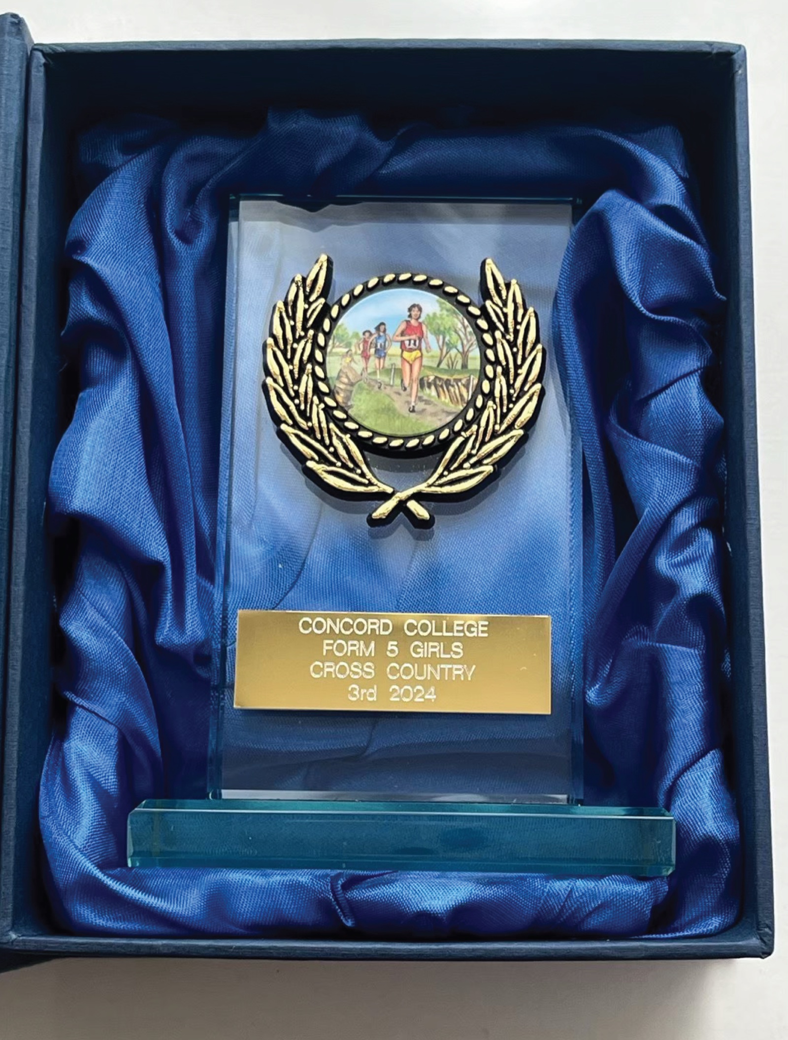 Concord College Form 5 Girls cross-country trophy