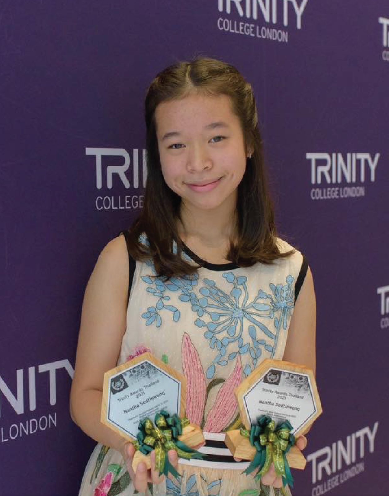 Annie with her Trinity College London drum awards